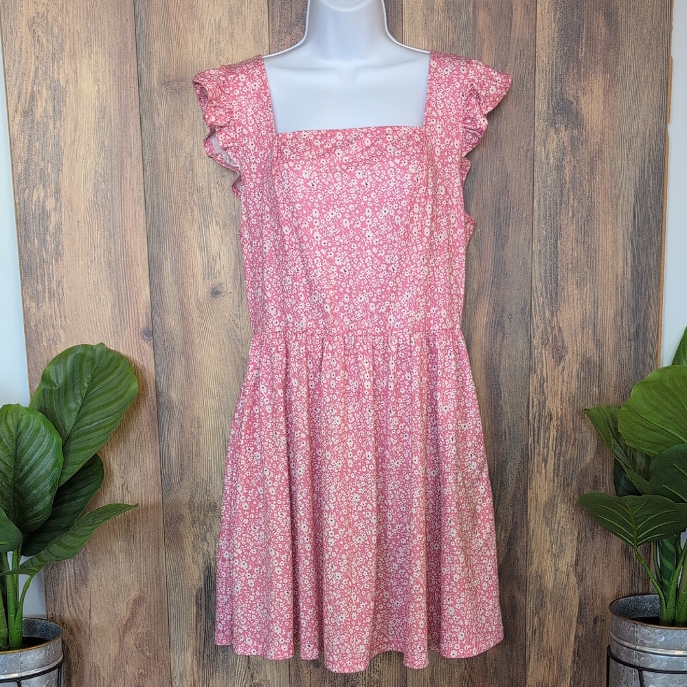 Loemes Pink Floral Midi Dress XL         M643